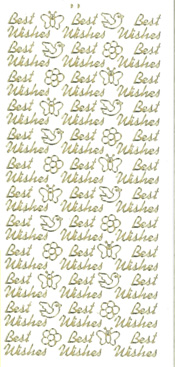 003M-Peel Best Wishes And Butterfly Multi Coloured - DD2358