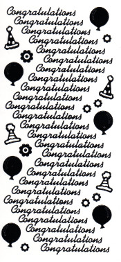 004BL-Peel Congratulations Black - DD2402