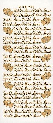 018S-Peel With Love & Hearts Silver - DD2404