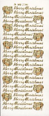 021S-Peel Merry Christmas & Santa Silver - DD2706