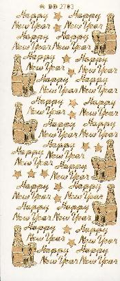 022G-Peel Happy New Year Gold - DD2703