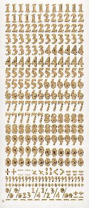 024G-Peel Numbers Gold - DD1552