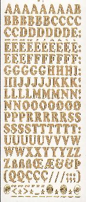 025G-Peel Capital Letters Gold - DD1551