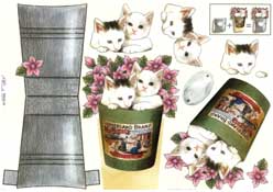 Cat and Roses - 035N