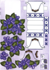 White And Blue Bucket - 054N