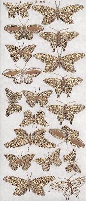 057S-Peel Butterflies Silver - DD5801