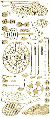 065G-Peel Fishing Football Golf Tennis Darts Weights Gold  - 9336039