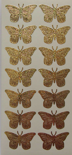 070G-Peel Butterflies Holographic Gold - XP5811