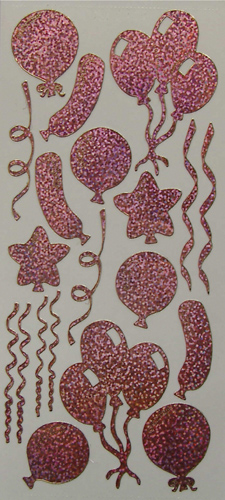 079PK-Peel Balloons Holographic Pink - XP6414