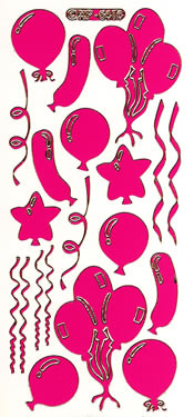 079SC-Peel  Balloons Colour :Soft Cerise - XP6414