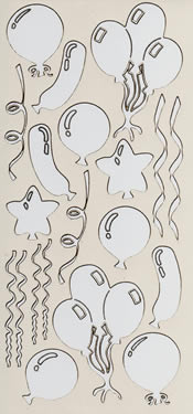 079SW-Peel Party Balloons Colour: Soft White -XP6414