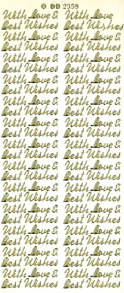 080G-Peel With Love and Best Wishes Gold -DD2359