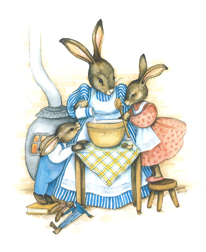 Rabbits 2 Size 10 x 8 - 082