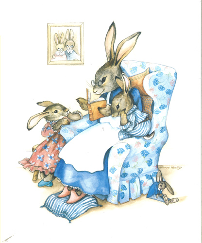 Rabbits 4 Size 10 x 8 - 084