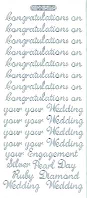 092G-Peel Congratulations on your Wedding Gold -DD2172
