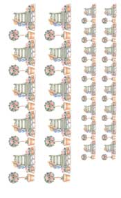 Garden Chair Borders Rub On - 1002JEF
