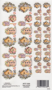 EZ Rub On Birdhouse Borders - 1009FIT