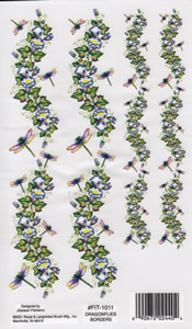 EZ Rub On Dragonfly Borders - 1011FIT