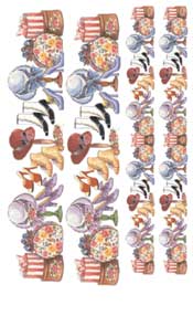 Hats and shoes Borders - 1016PAR