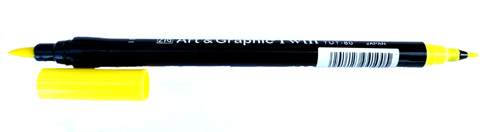 Zig Art Graphic Twin Pen Colour Light Yellow - TUT-80/10