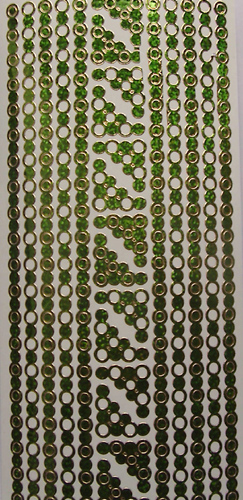 Circular Borders and Corners Holographic Green - 115GR-Peel