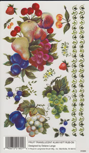 EZ Rub On Translucent Fruit - 1167TLAN