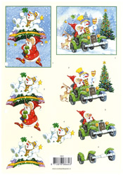 Santa Under Snowman - 118664