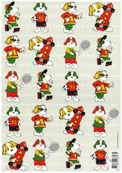 Sporty Cartoon Dog - 118897