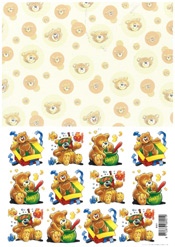 Bear Eating Honey and Swimming - 118901