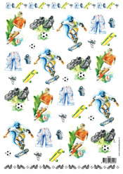 Footballer and Stakeboarder - 118929