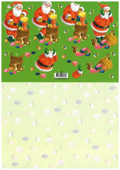 Father Christmas with Deer and Owl - 118939