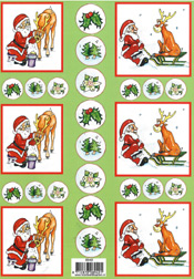 Santa Washing Reindeer - 118949