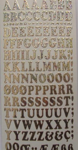 118S-Peel Capital Letters Holographic Silver - XP1551