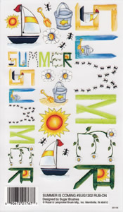 EZ Rub On Summer Coming - 1202SUG
