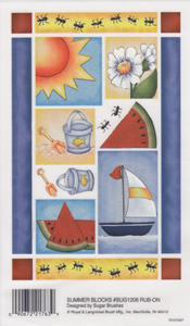 EZ Rub On Summer Blocks - 1206SUG