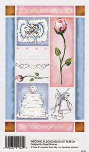 EZ Rub On Wedding Blocks - 1207SUG