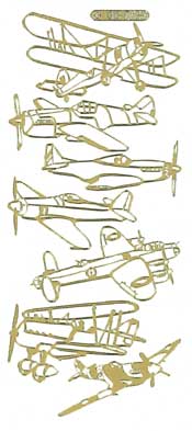 121S-Peel Biplane and single engine planes Silver -DD5903