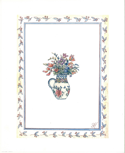 Framed Flowers 10 x 8 Pack of 5 Prints - 1234104