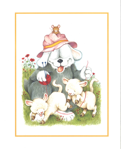 Cute Dog Playing Size 10 x 8 - 1234192