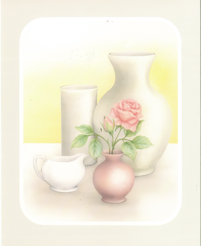 Rose and Vases Pack of 5 - 123432