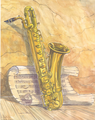 Sax 10 x 8 Pack of 6 prints - 123478