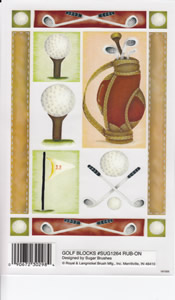 EZ Rub On Golf Blocks - 1264SUG