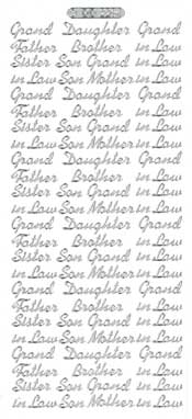 Son / Daughter / Inlaw / Grand Silver - 128S-Peel