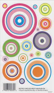 EZ Rub On Retro Circles - 1408ROY