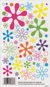 EZ Rub On Retro Splash - 1411ROY