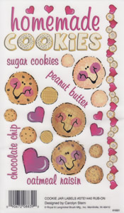 EZ Rub On Cookie Jar Labels - 1440STE