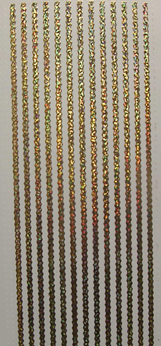 148G-Peel Wigley Borders Holographic Gold -XP6581