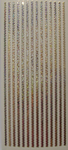 148HS-Peel Wigley Borders Holographic Silver - XP6581