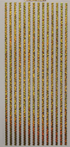 148Y-Peel Wigley Borders Holographic Yellow -XP6581