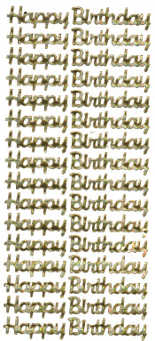 Happy Birthday Prisum Gold - 149PG-Peel